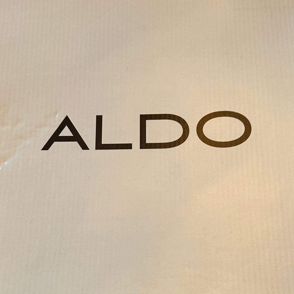 Women’s Aldo Beige Snakeskin Open-Toe Heels in Tan and Black Size 7 - Picture 5 of 6